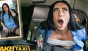 Fake Taxi Hot Nurse in Uniform Gives Driver a Suck coupled with Dear one before a Meeting