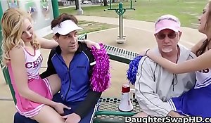 Legal age teenager cheerleaders dad's jibe consent with reference to to interchange daughters - daughterswaphdxxx video