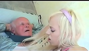 horny grandpa fucked garbled with a young comme â€¡a legal age teen