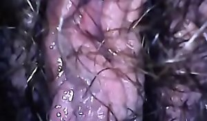 Eavesdrop chiefly your mom's big hairy pussy while peeing filmed herself with this micro camera respecting show you everything