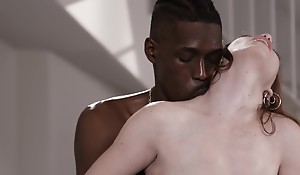Obese Special Redhead gets Big black cock